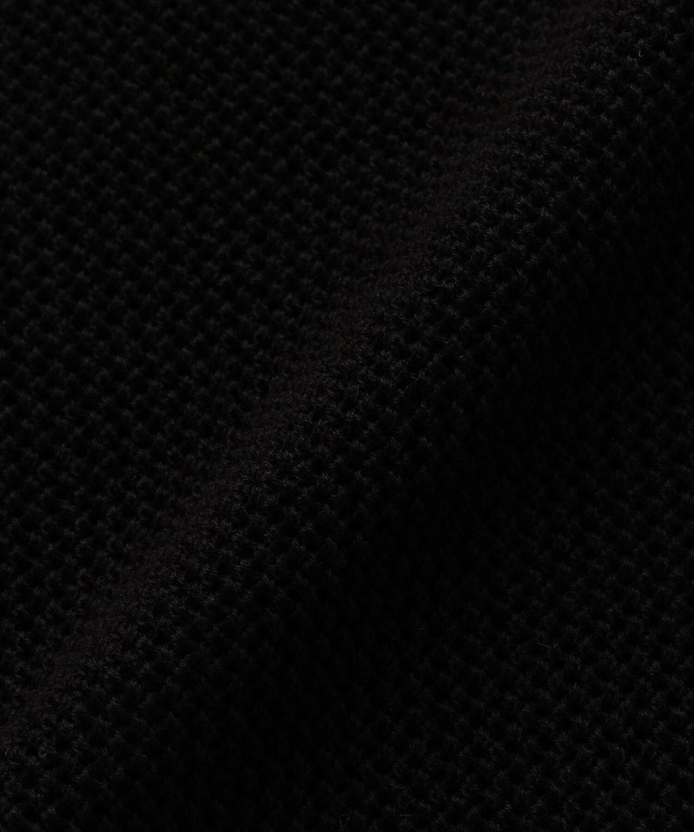 L'EQUIPE 透かし柄ロングベスト ブラック