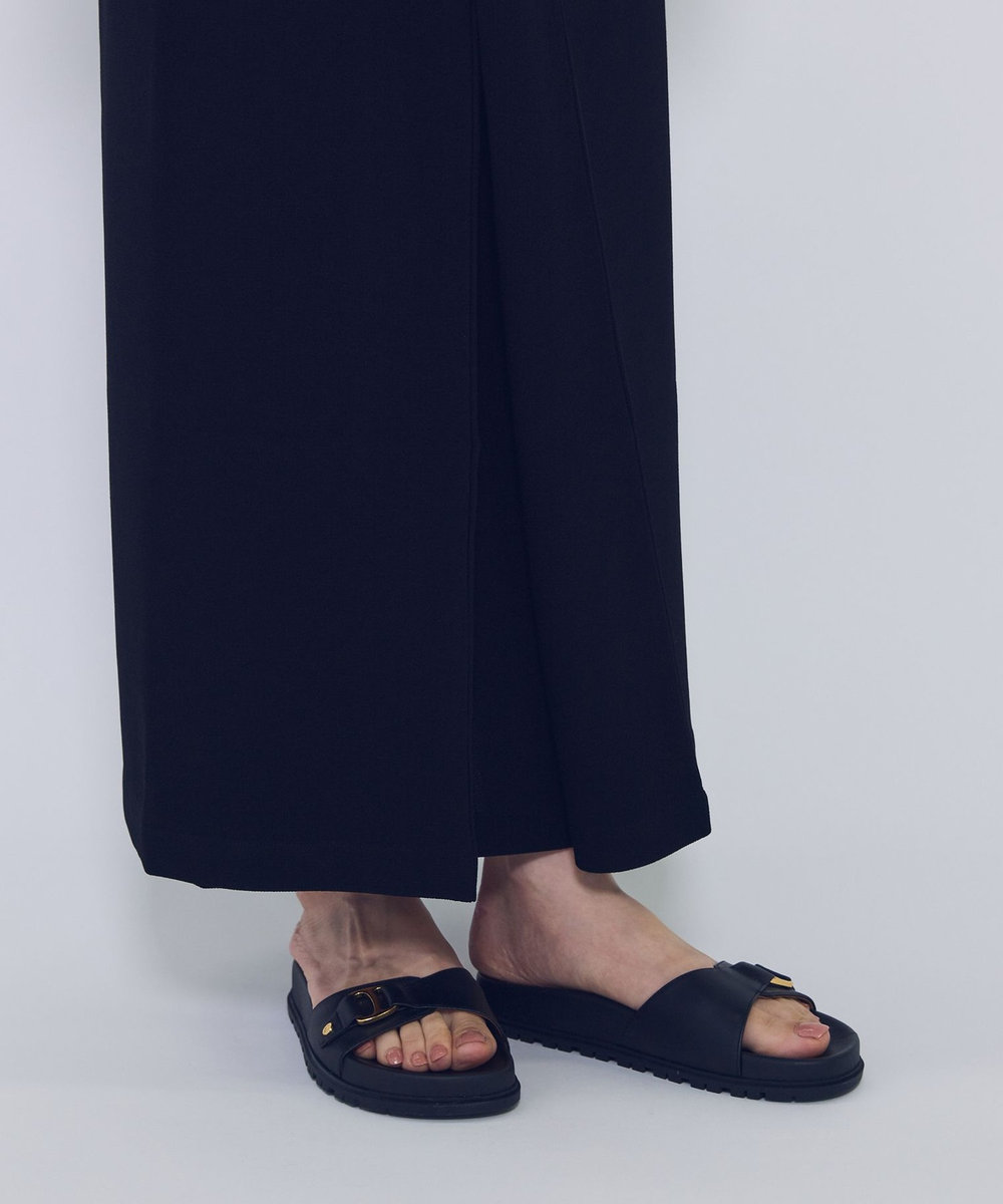 1er Arrondissement ＜POLO RALPH LAUREN（ポロ ラルフ ローレン）＞"TASHA SLIDE"サンダル ブラック