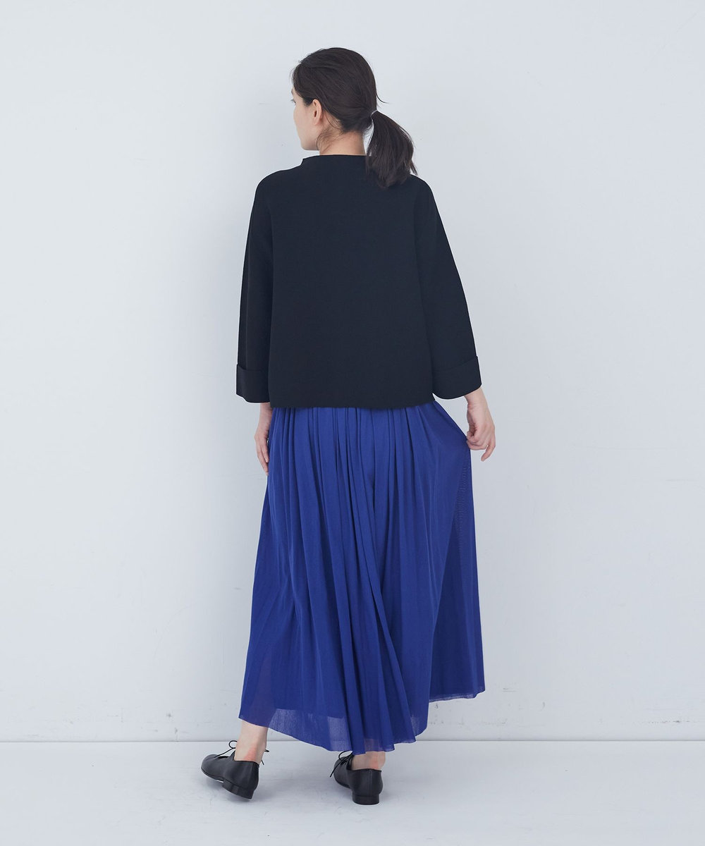 ADIEU TRISTESSE 【2way】COTTON FORTホールガーメントニットカーディガン ブラック