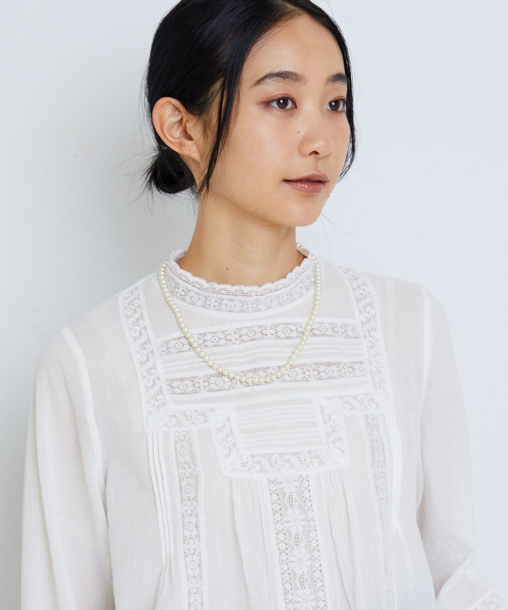 ADIEU TRISTESSE 3連パールネックレス オフホワイト