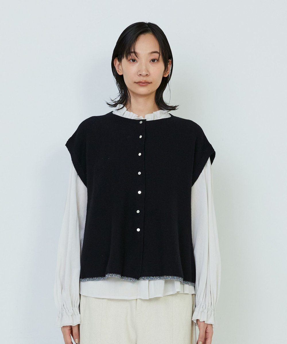 ADIEU TRISTESSE WEANERSガーターメラインベスト ブラック