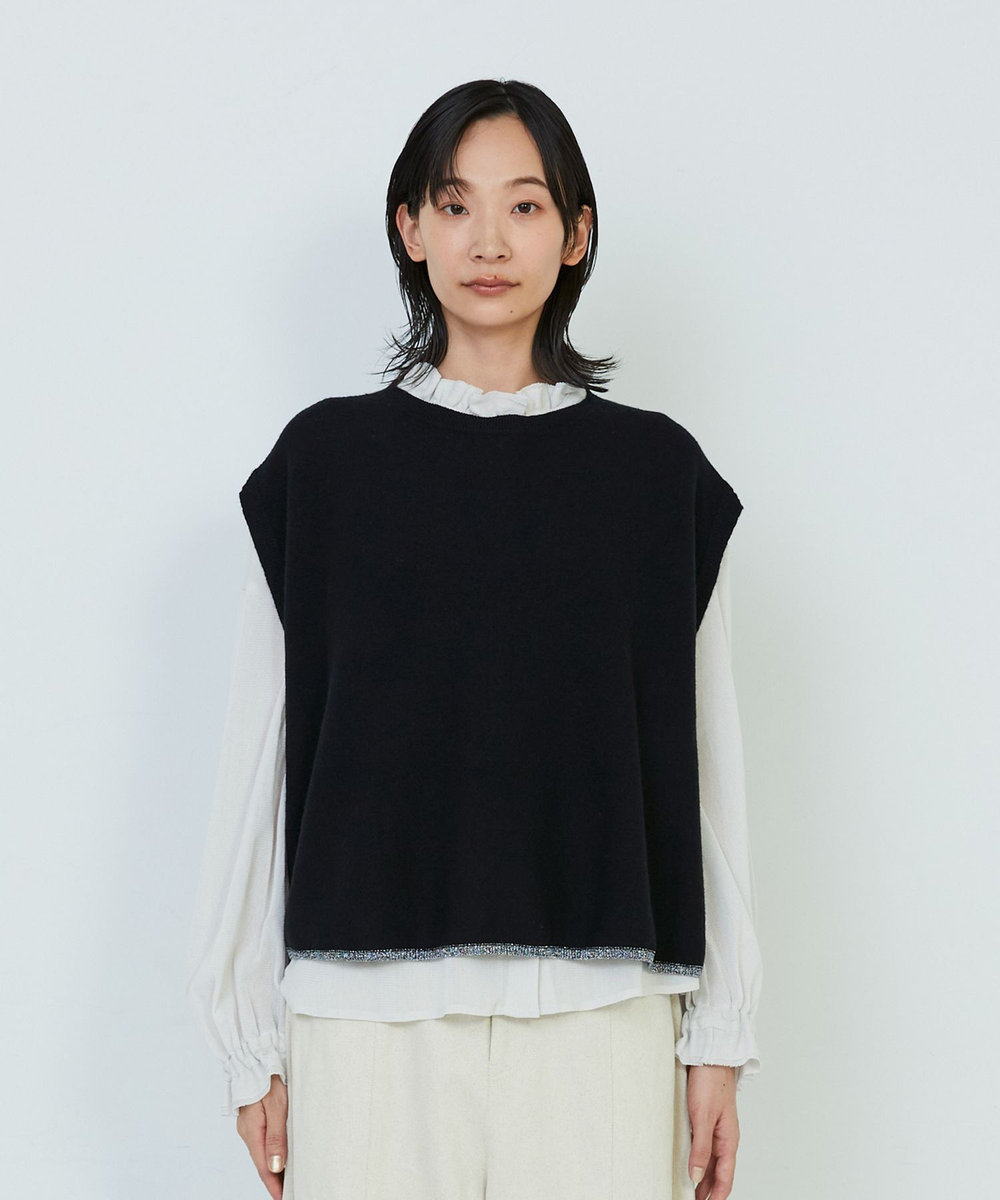 ADIEU TRISTESSE WEANERSガーターメラインベスト ブラック