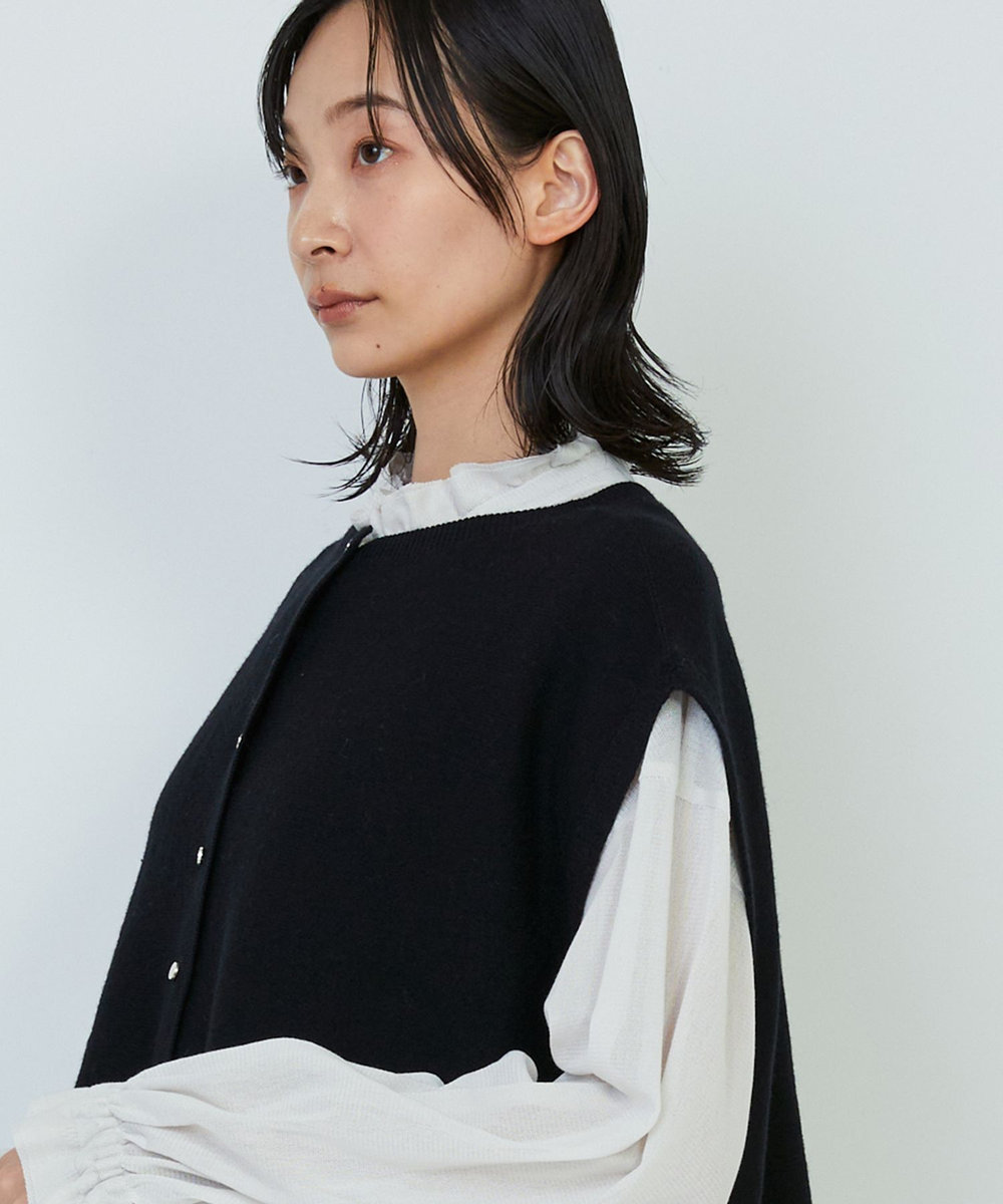 ADIEU TRISTESSE WEANERSガーターメラインベスト ブラック