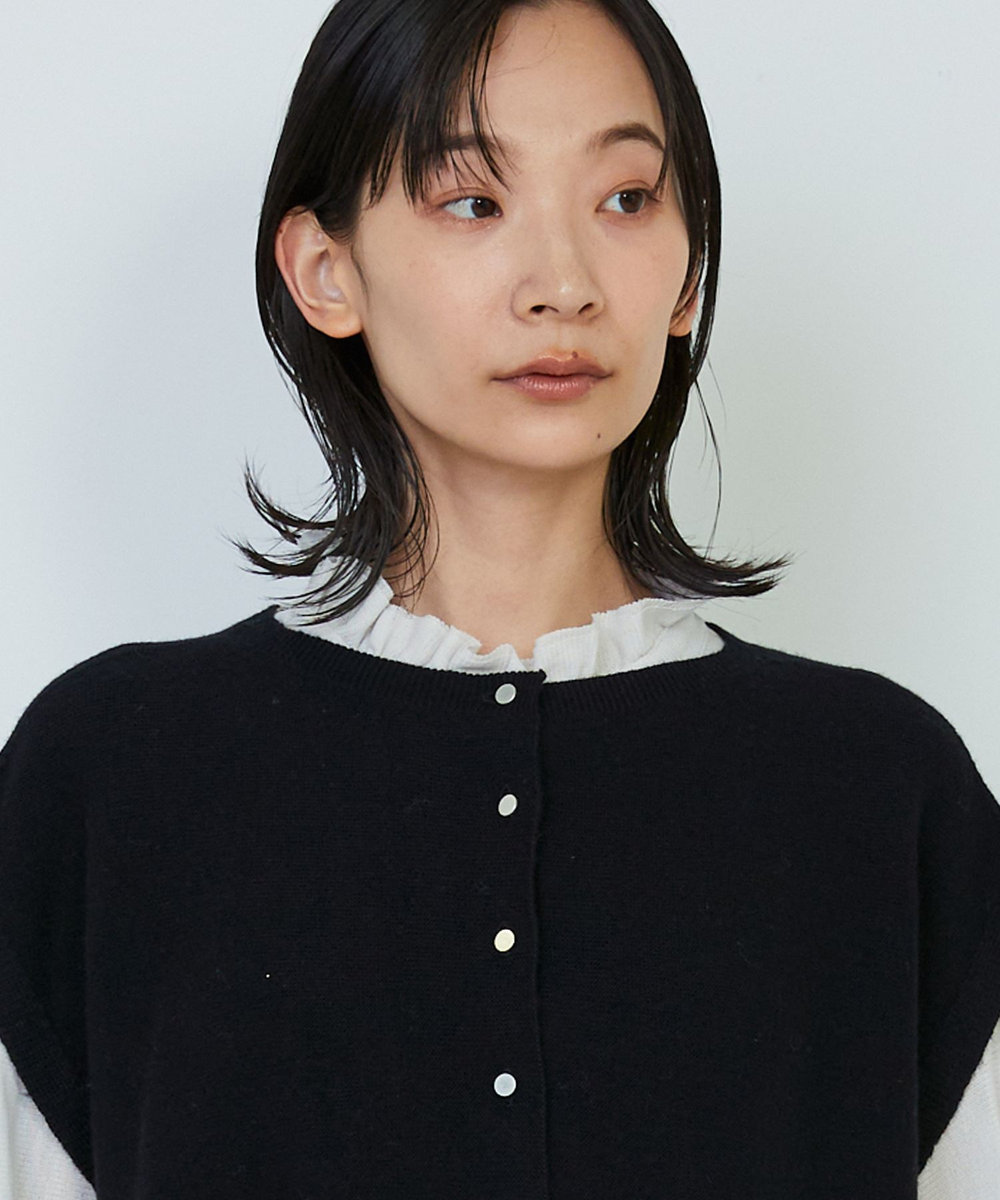 ADIEU TRISTESSE WEANERSガーターメラインベスト ブラック