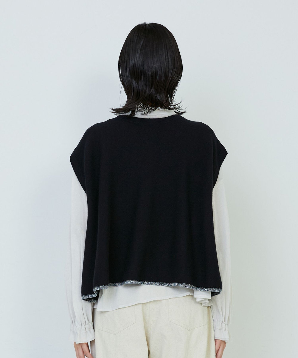 ADIEU TRISTESSE WEANERSガーターメラインベスト ブラック