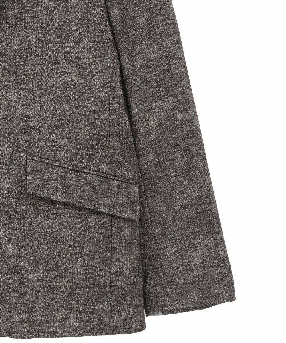 MEN'S BIGI 【ACTIVE TAILOR/アクティブテイラー】ヒートパフォーマーツイード調プリントジャケット ブラウン