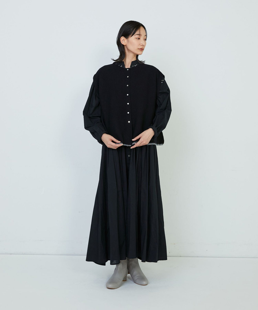 ADIEU TRISTESSE WEANERSガーターメラインベスト ブラック