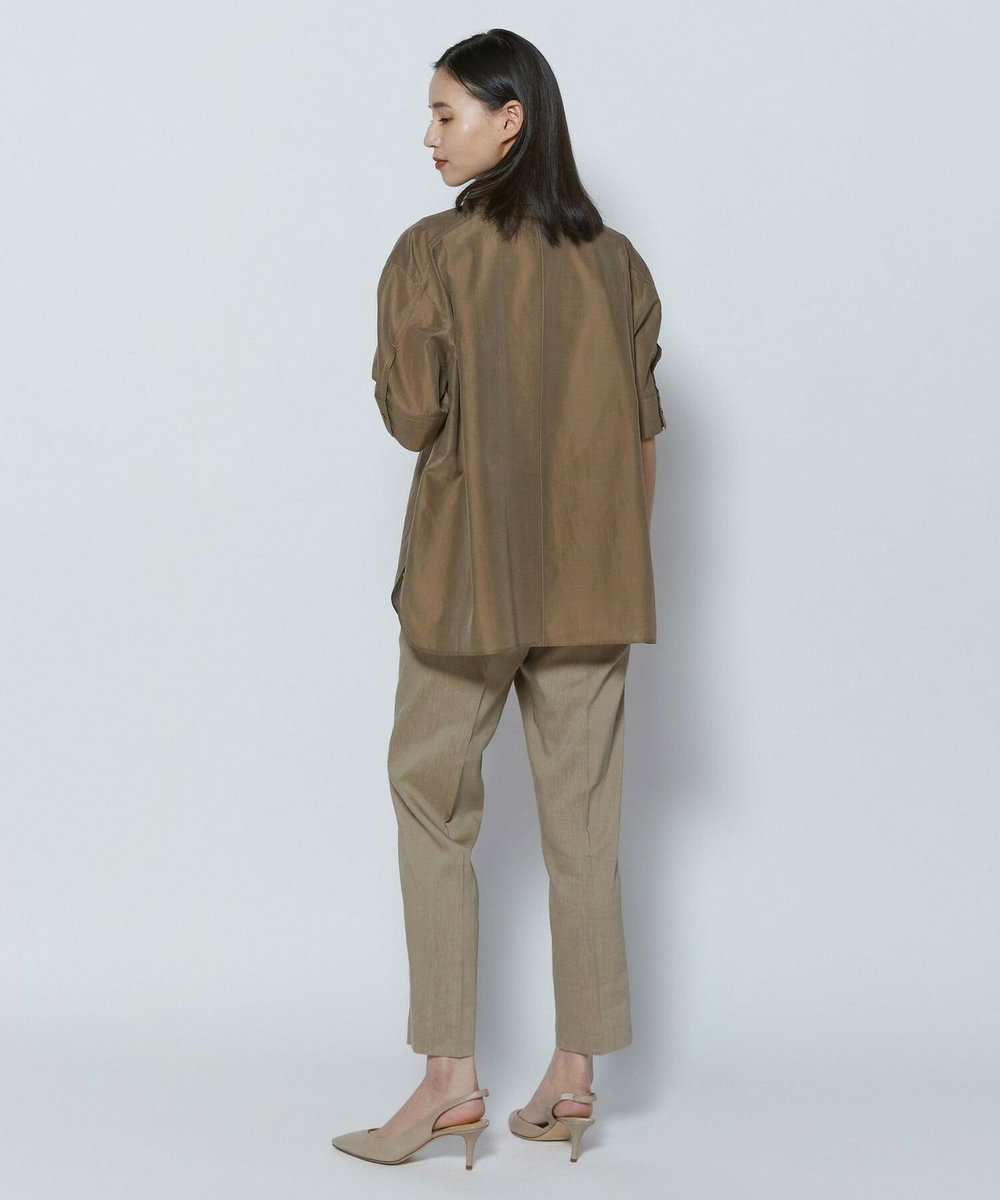 L'EQUIPE COUTURIER C/SEオーガンジーシャツ モカ