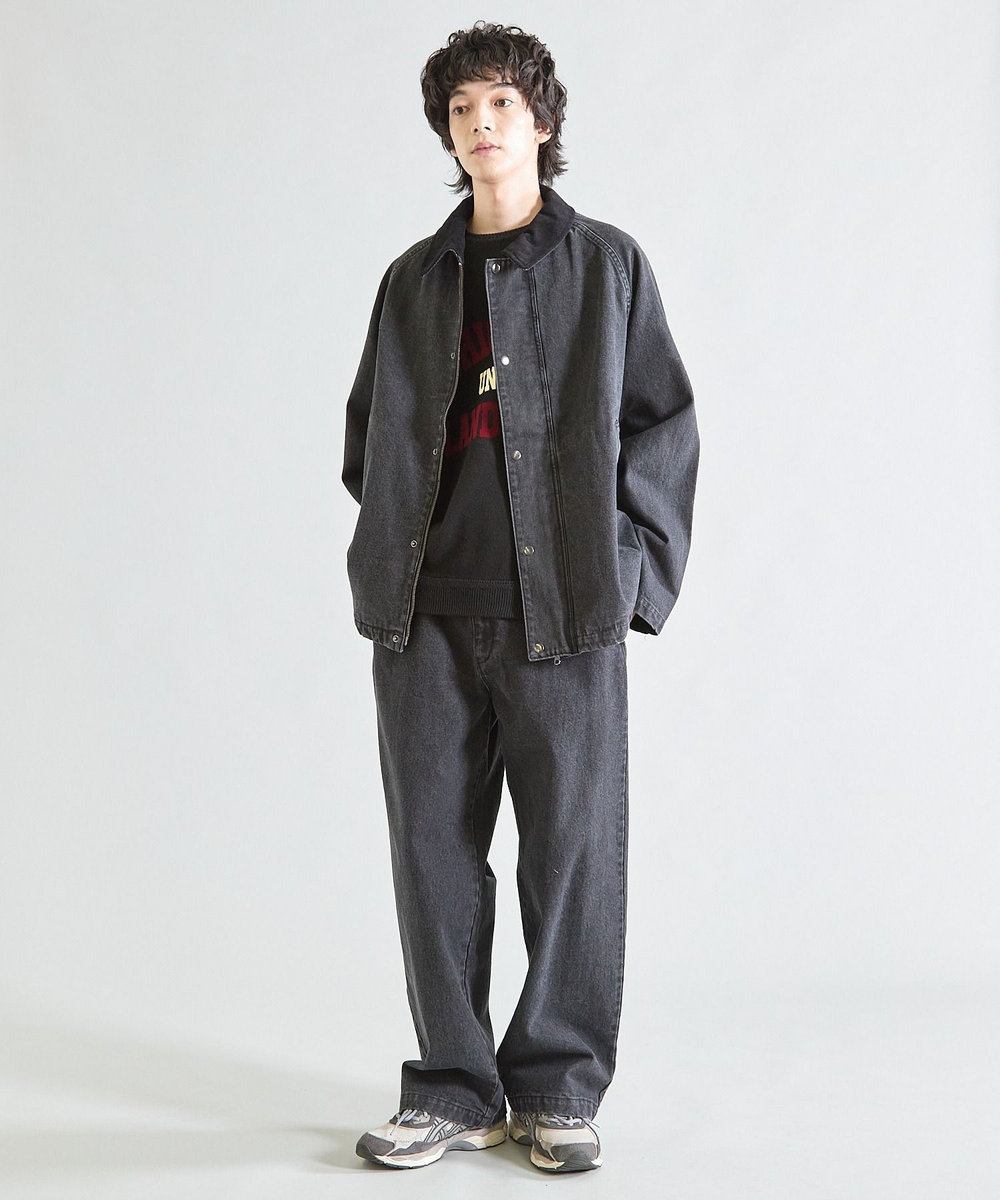 UNION STATION BOXY デニムジャケット ブラック