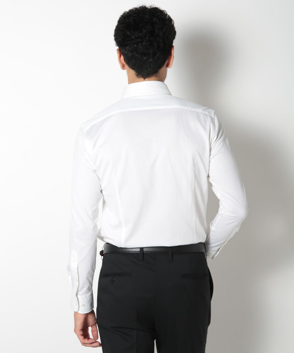 MEN'S BIGI 【ACTIVE TAILOR】ハイゲージレギュラーカラードレスシャツ ホワイト