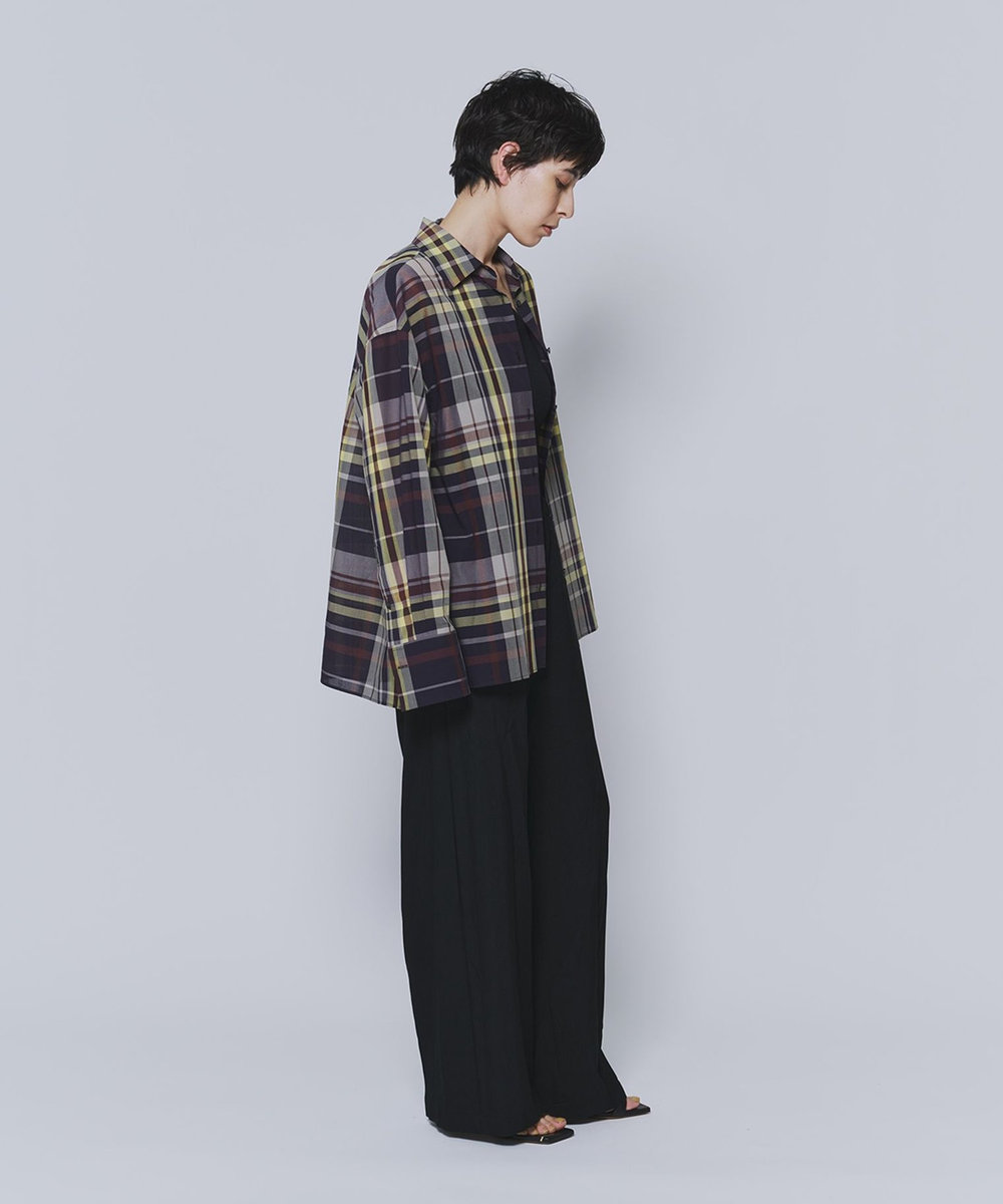 1er Arrondissement シアーチェックシャツ チェック