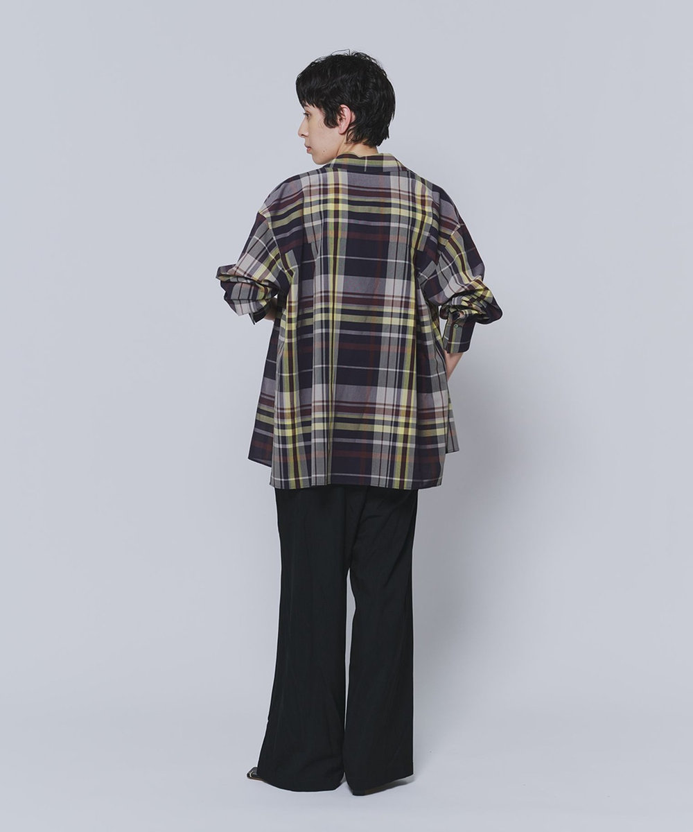 1er Arrondissement シアーチェックシャツ チェック