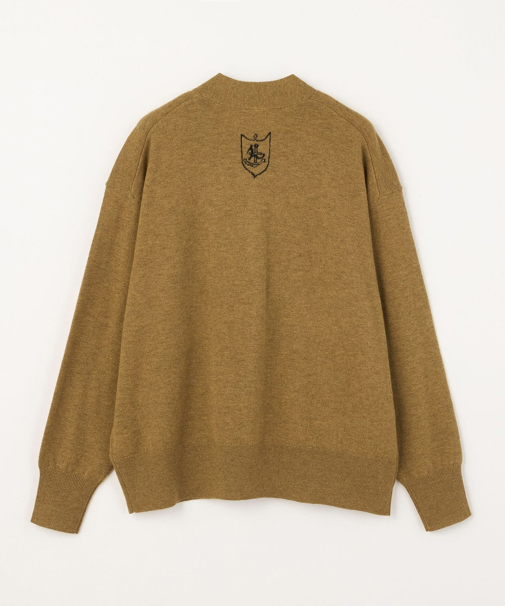LOISIR 【EC限定・アーティストコラボ】LOISIR×TORANEKOBONBONインターシャニットカーディガン マスタード