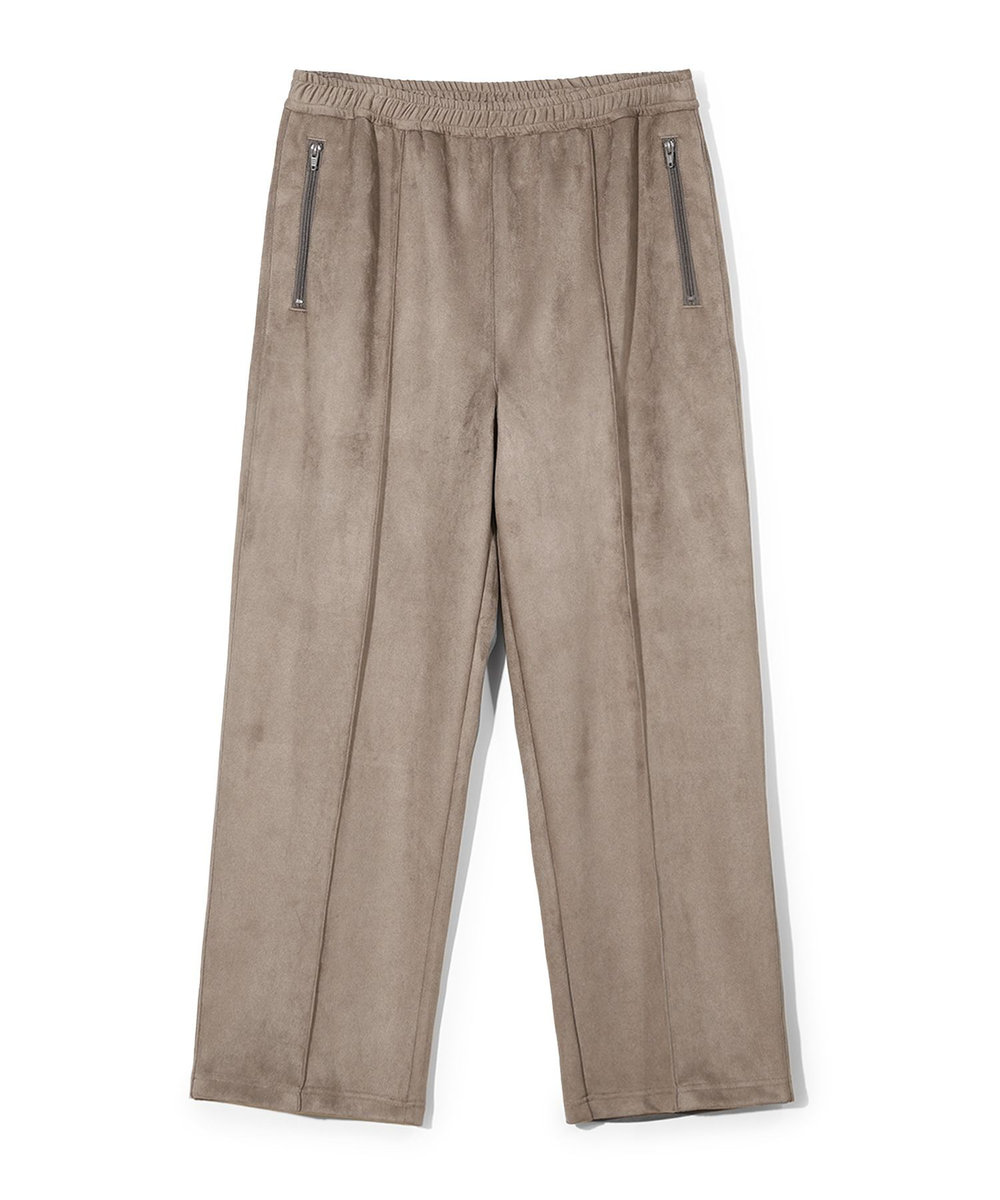 MEN'S BIGI 【50th Anniv . 中田 慎介】 SUEDE LIKE/HOUND’S TOOTH TRACK PANTS ベージュ
