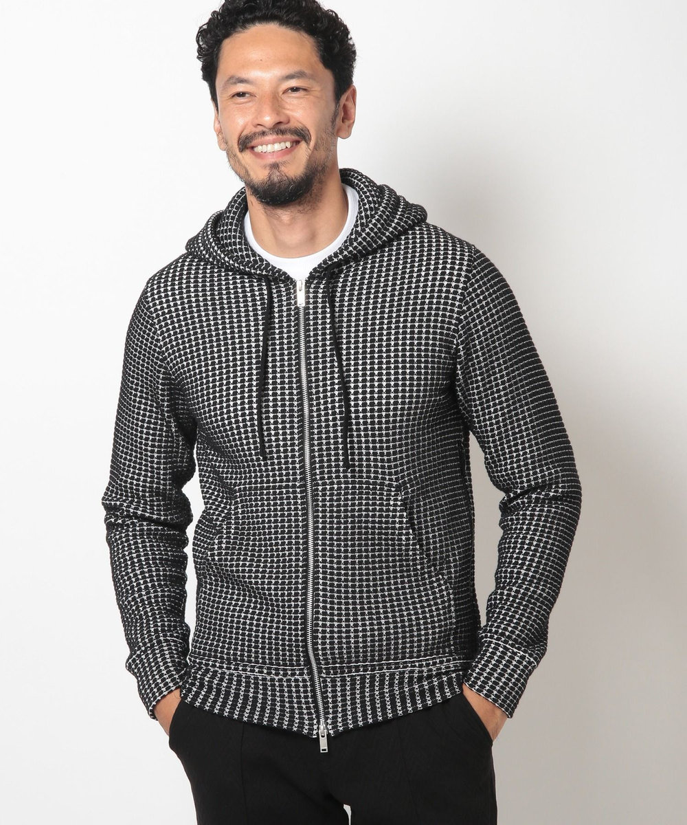 MEN'S BIGI 【Seagreen/シーグリーン】ビッグワッフルパーカ ブラック