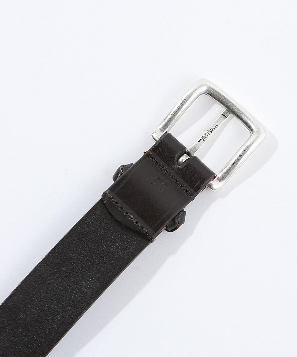 MEN'S BIGI 【Haddon&Jones/ハッドンアンドジョーンズ】別注メッシュループレザーベルト ブラウン