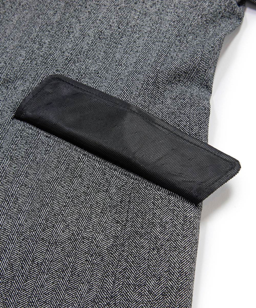 MEN'S BIGI 【ACTIVE TAILOR】Dot Air ヘリンボーン×千鳥格子/デニム柄 セットアップジャケット＜通気性/吸水速乾/ストレッチ＞ ブラック系その他