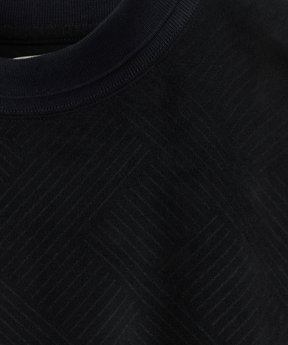 MEN'S BIGI テックスエードダンボールモックネックT ブラック
