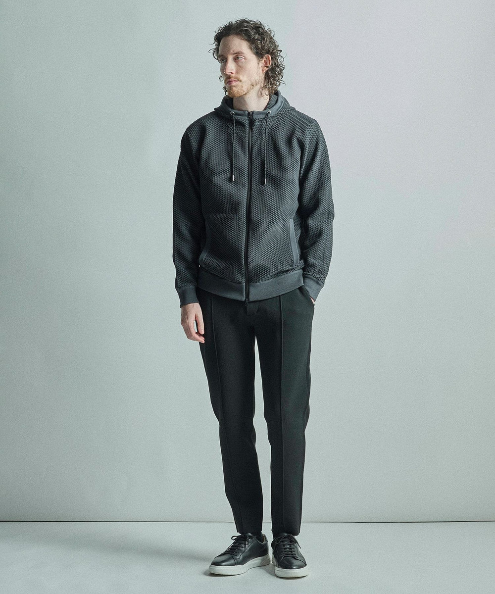 MEN'S BIGI 【ACTIVE TAILOR/アクティブテイラー】ミラノリブニットパンツ＜マシンウォッシャブル＞ ブラック
