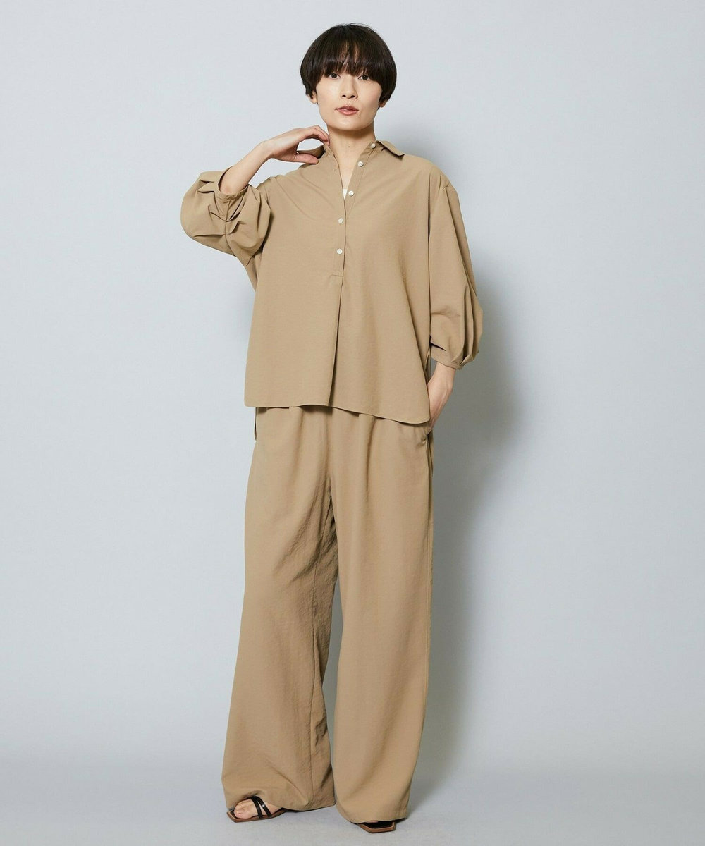 MOGA ブロードエアフローイージーストレートパンツ ベージュ