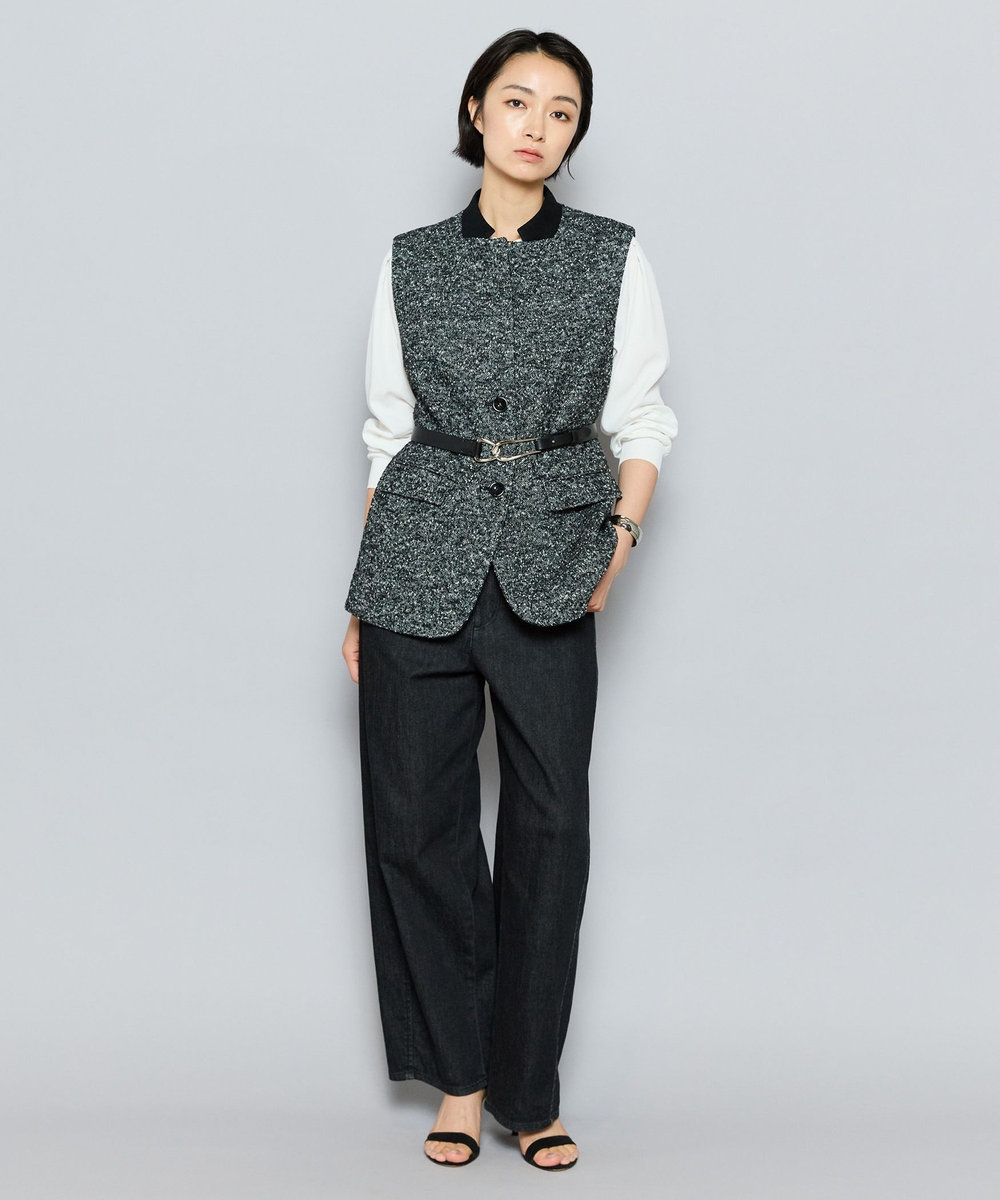 L'EQUIPE 9ozムラ糸ストレッチデニムパンツ ブラック