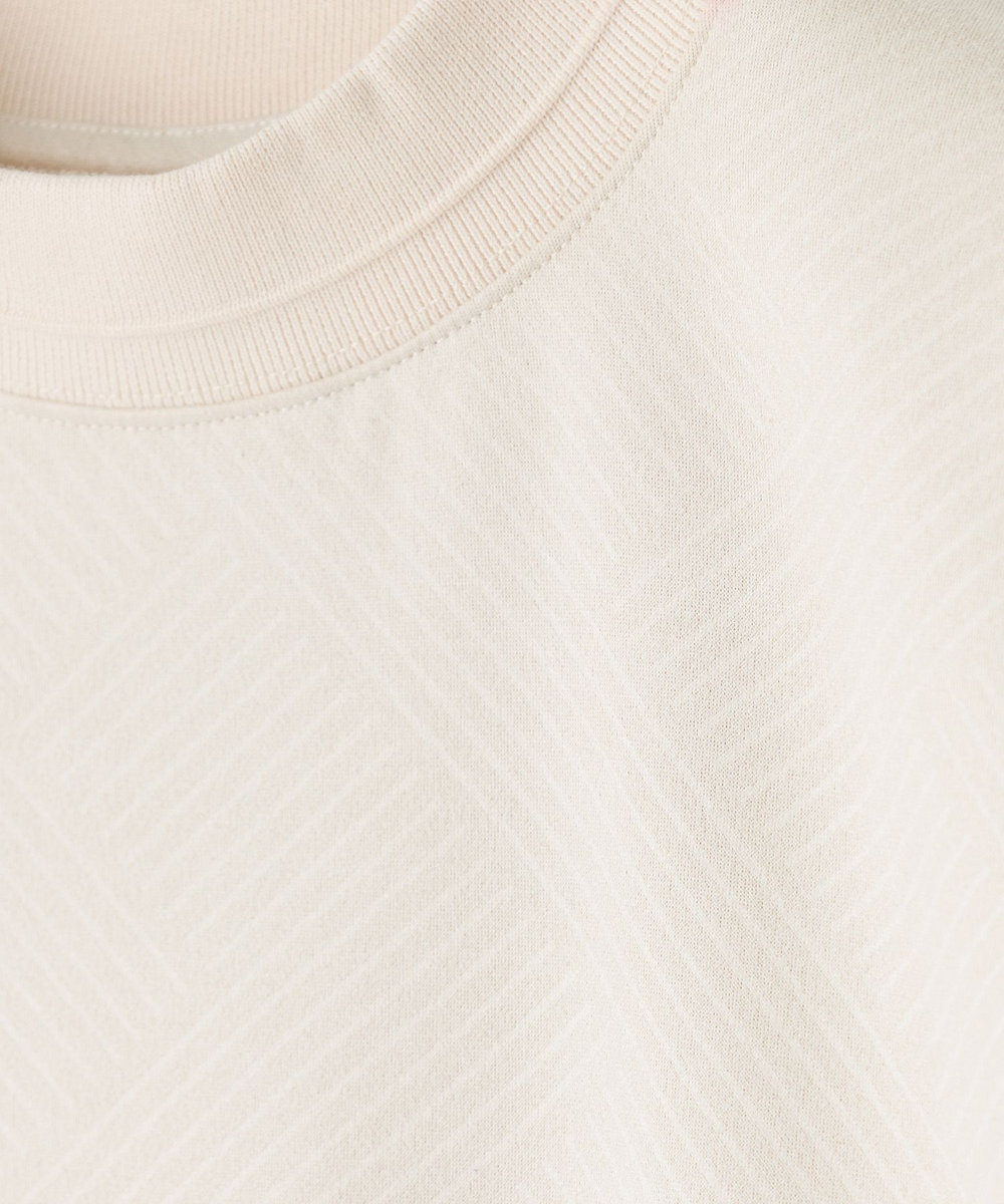 MEN'S BIGI テックスエードダンボールモックネックT オフホワイト