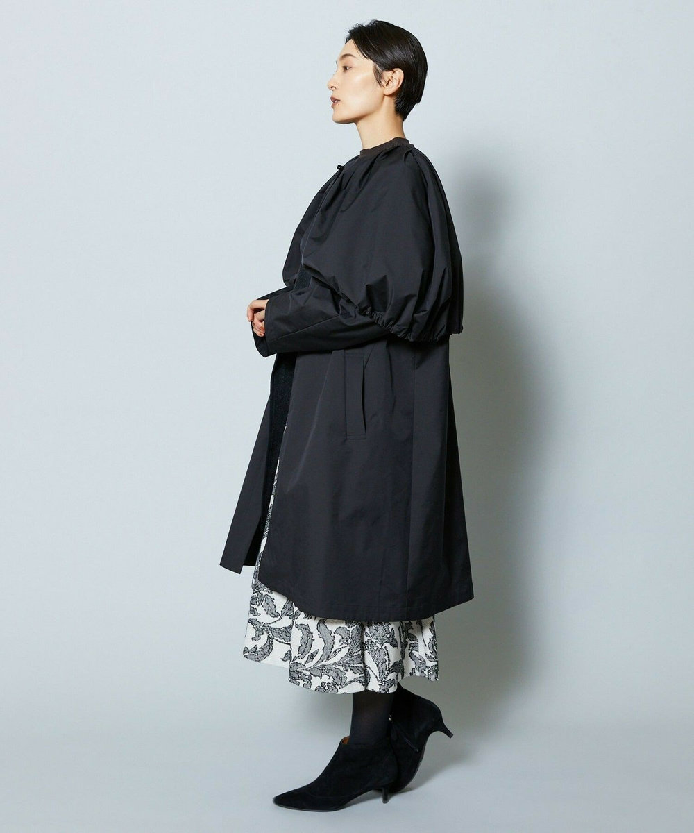 MOGA Collection MOGA Collection ポリエステルロングサテンコート ブラック