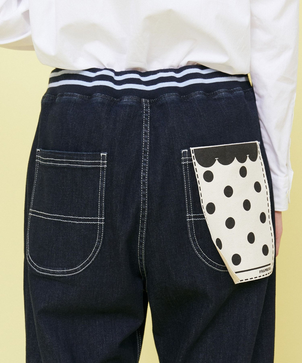 FRAPBOIS ムーブデニム パンツ ネイビー