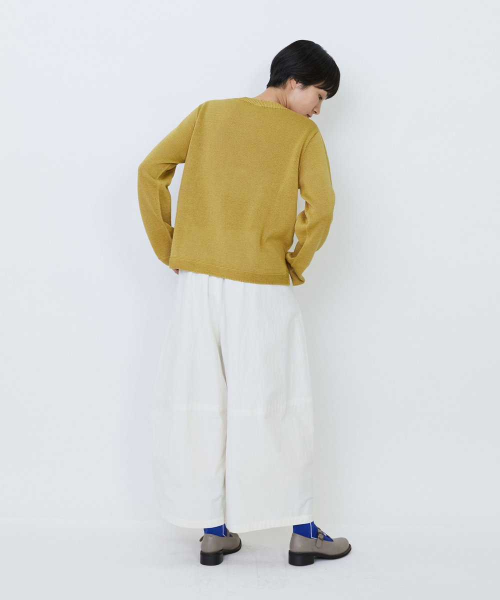 LOISIR クルーネックプルオーバー マスタード
