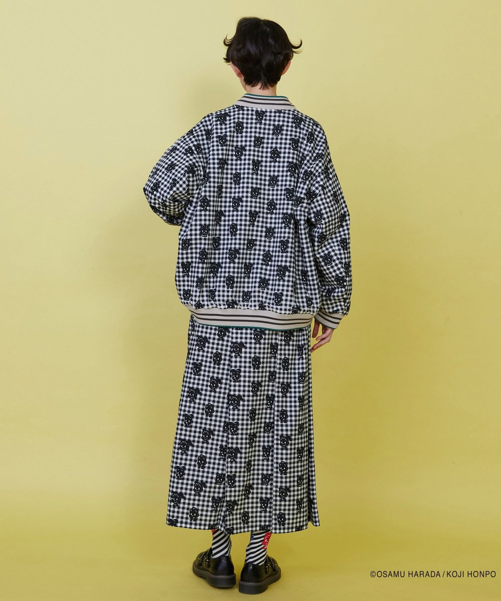 FRAPBOIS OSAMU GOODS レタードジャケット チャコールグレー