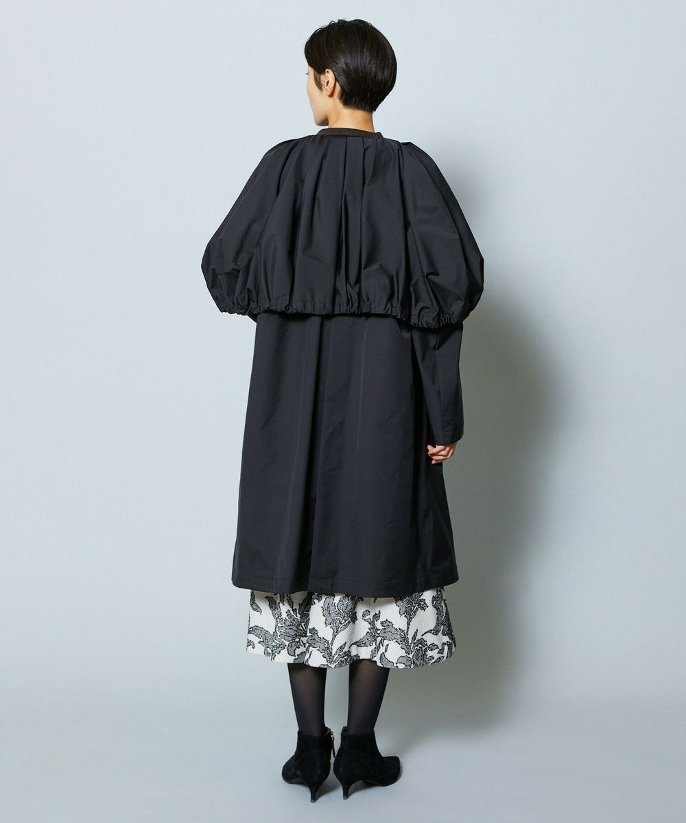 MOGA Collection MOGA Collection ポリエステルロングサテンコート ブラック