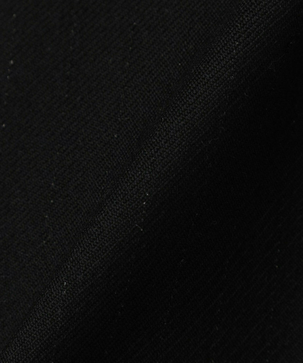 L'EQUIPE COUTURIER ダブルフェイスラメストライプコート ブラック