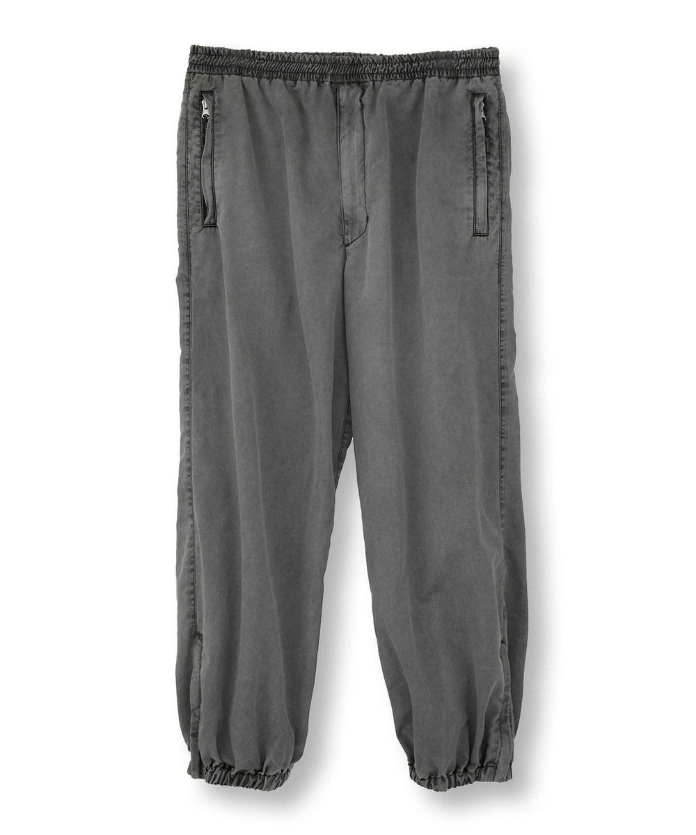 MEN'S BIGI コットンナイロンピグメント加工パンツ ブラック