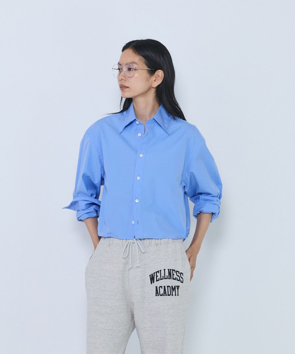 1er Arrondissement ＜INSCRIRE/アンスクリア＞"Wire Shirt"シャツ ブルー