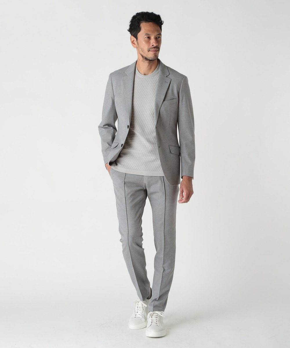 MEN'S BIGI 360度ストレッチTRジャケット<接触冷感> グレー