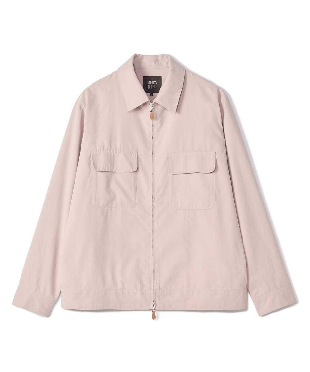 MEN'S BIGI フィブリルピーチ ショートブルゾン ピンク