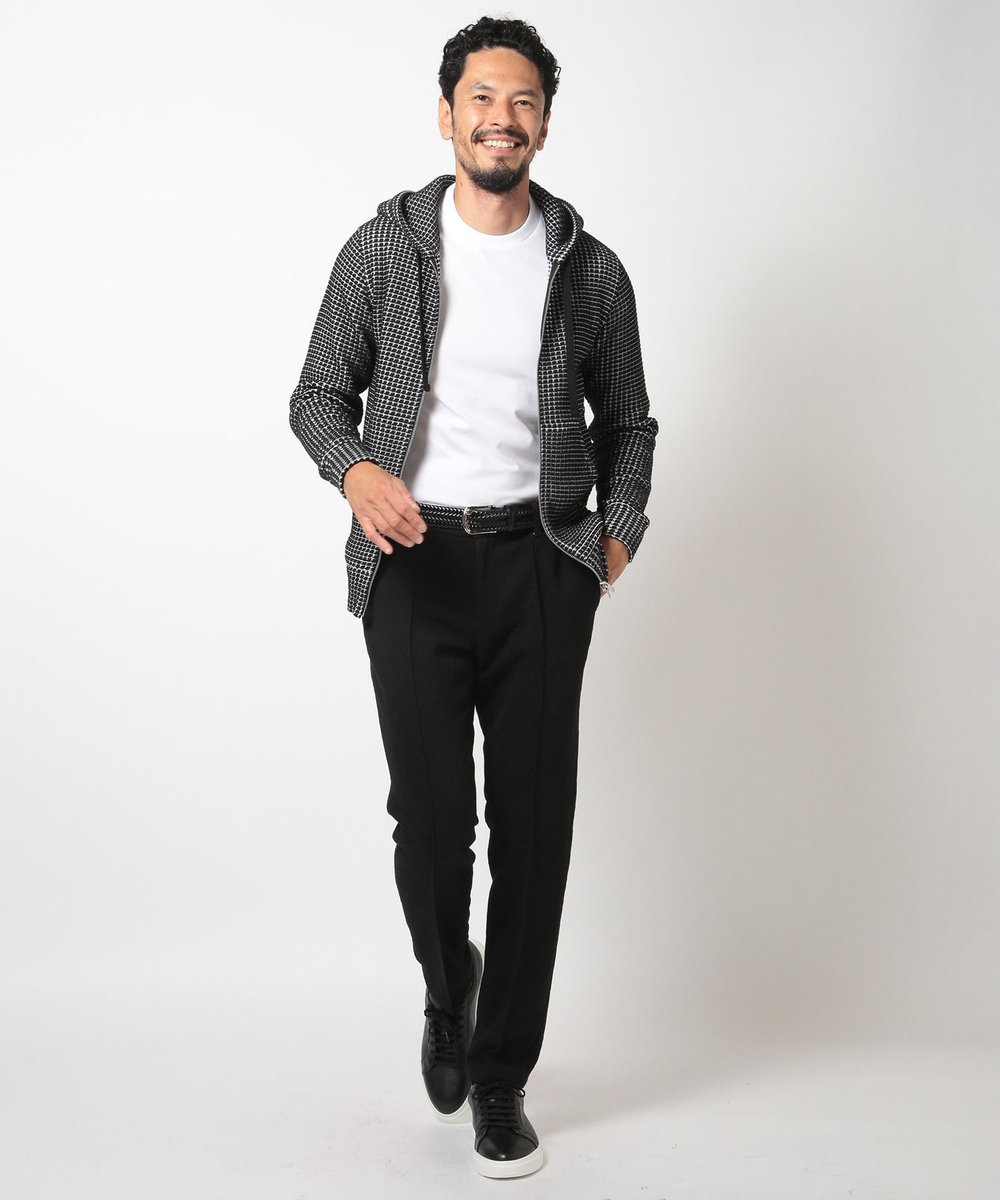 MEN'S BIGI 【Seagreen/シーグリーン】ビッグワッフルパーカ ブラック