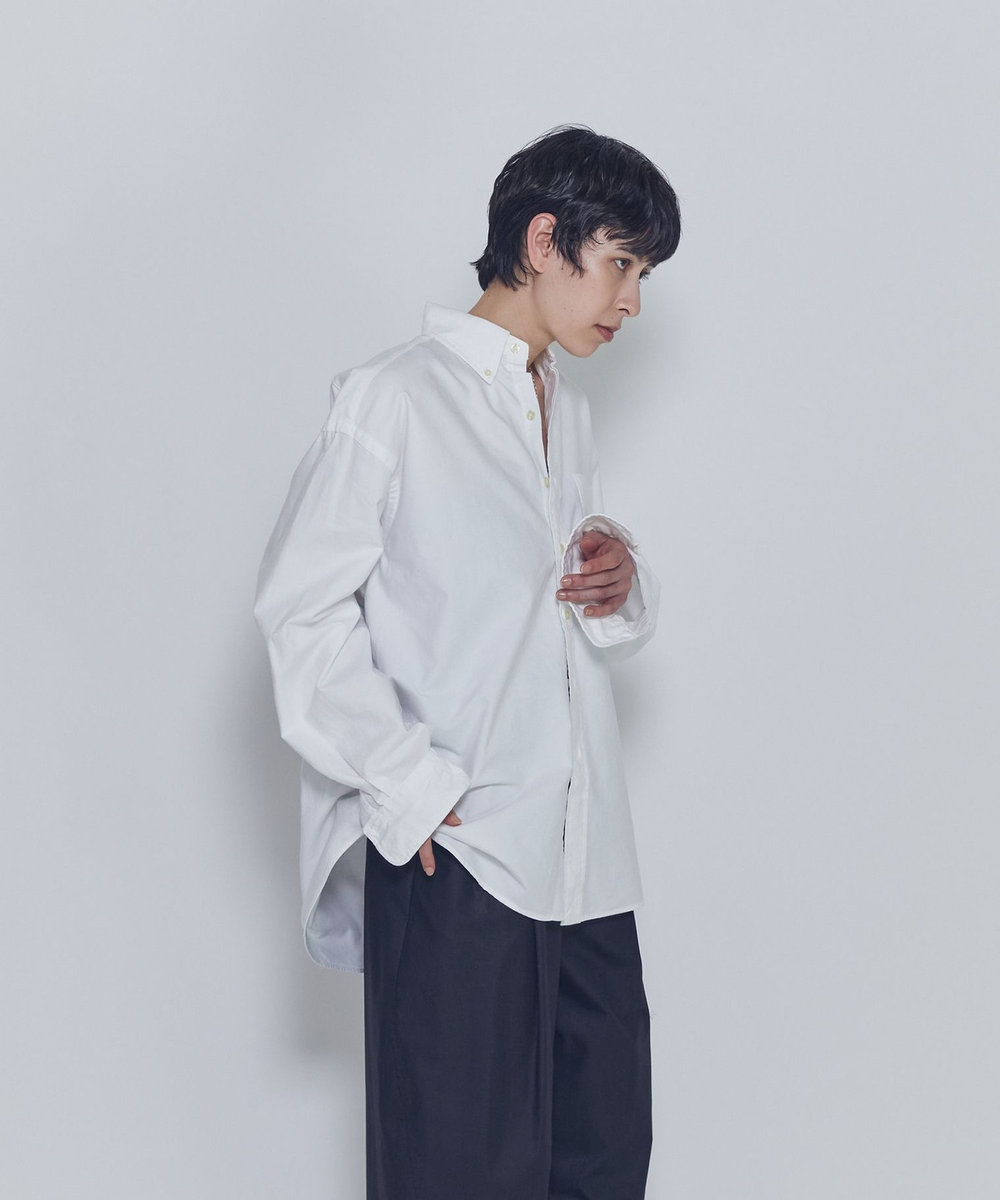 1er Arrondissement ＜POLO RALPH LAUREN（ポロ ラルフ ローレン）＞ビッグフィットボタンダウンシャツ ホワイト