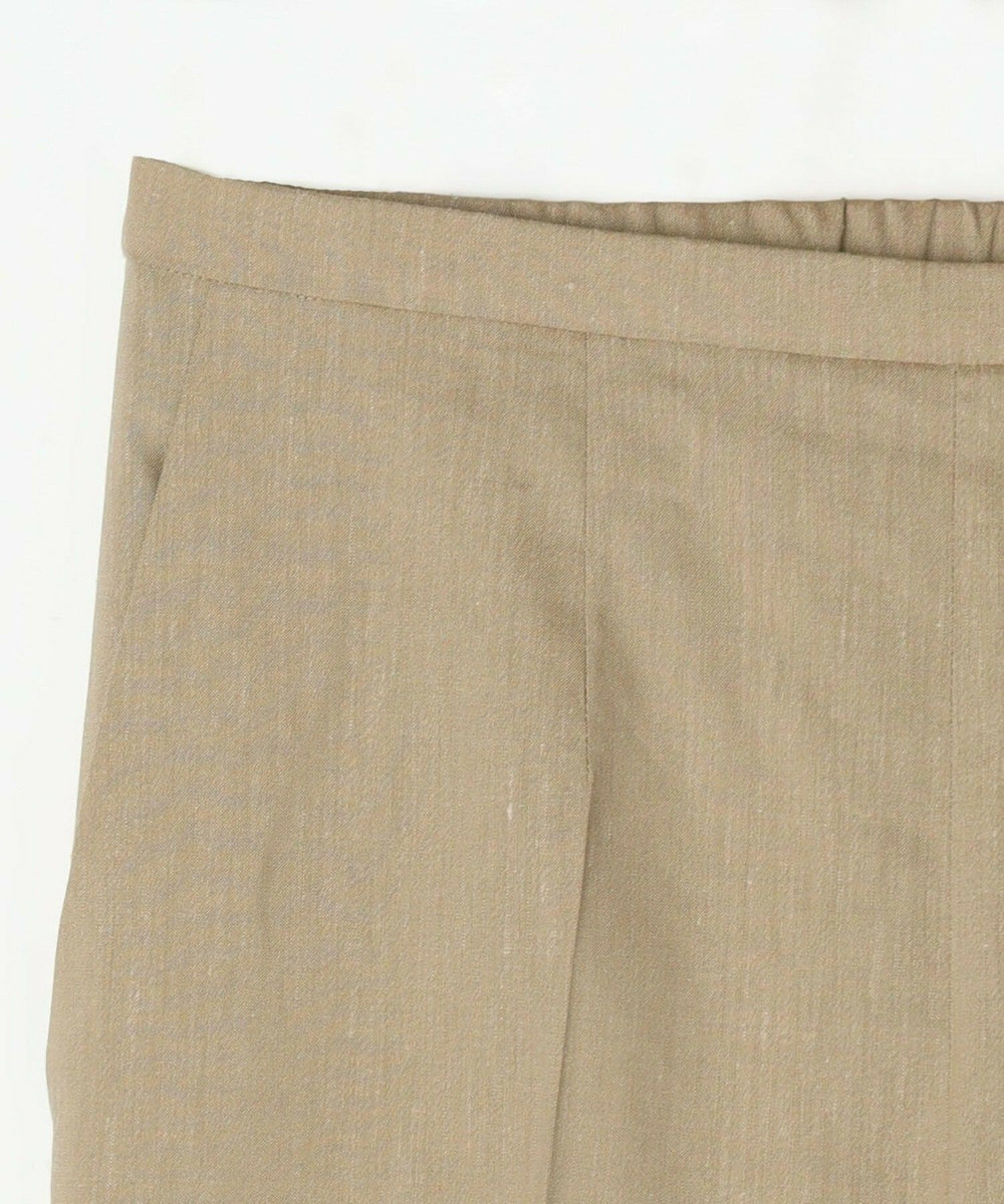 L'EQUIPE COUTURIER ファインリネンクロスパンツ モカ