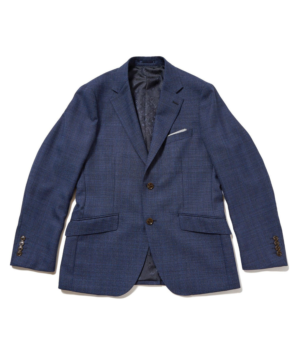 MEN'S BIGI 【ACTIVE TAILOR】ミックスヤーン/ホップサックジャケット＜セットアップ・スリーピース対応＞ ネイビー