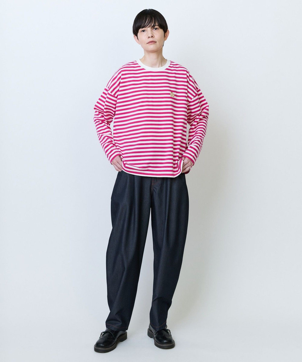 FRAPBOIS パークボーダーL/S Tシャツ2 ピンク