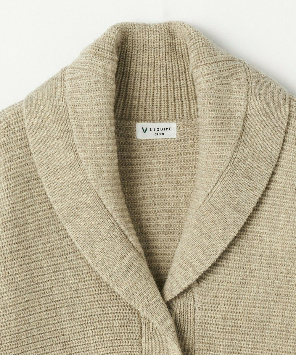L'EQUIPE GREEN ナチュラルカラーウールハーフジャケット ベージュ