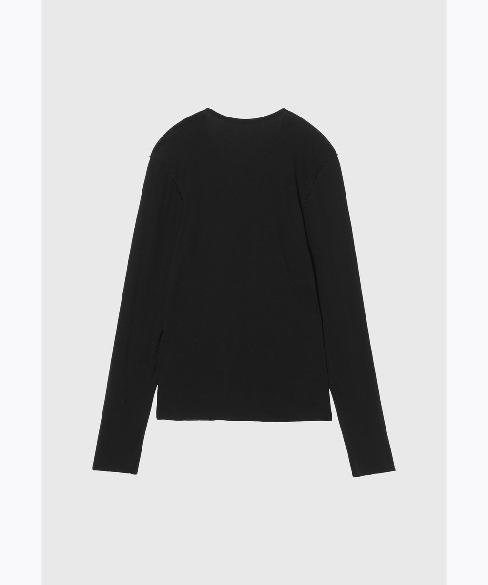 DÉPAREILLÉ SHEER STRETCH REVERSIBLE CREWNECK / シアーストレッチリバーシブルクルーネック ブラック