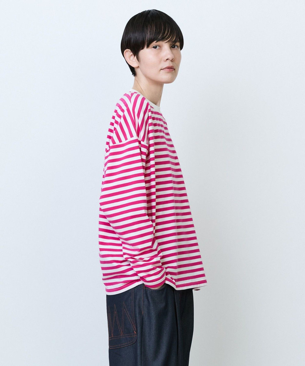 FRAPBOIS パークボーダーL/S Tシャツ2 ピンク