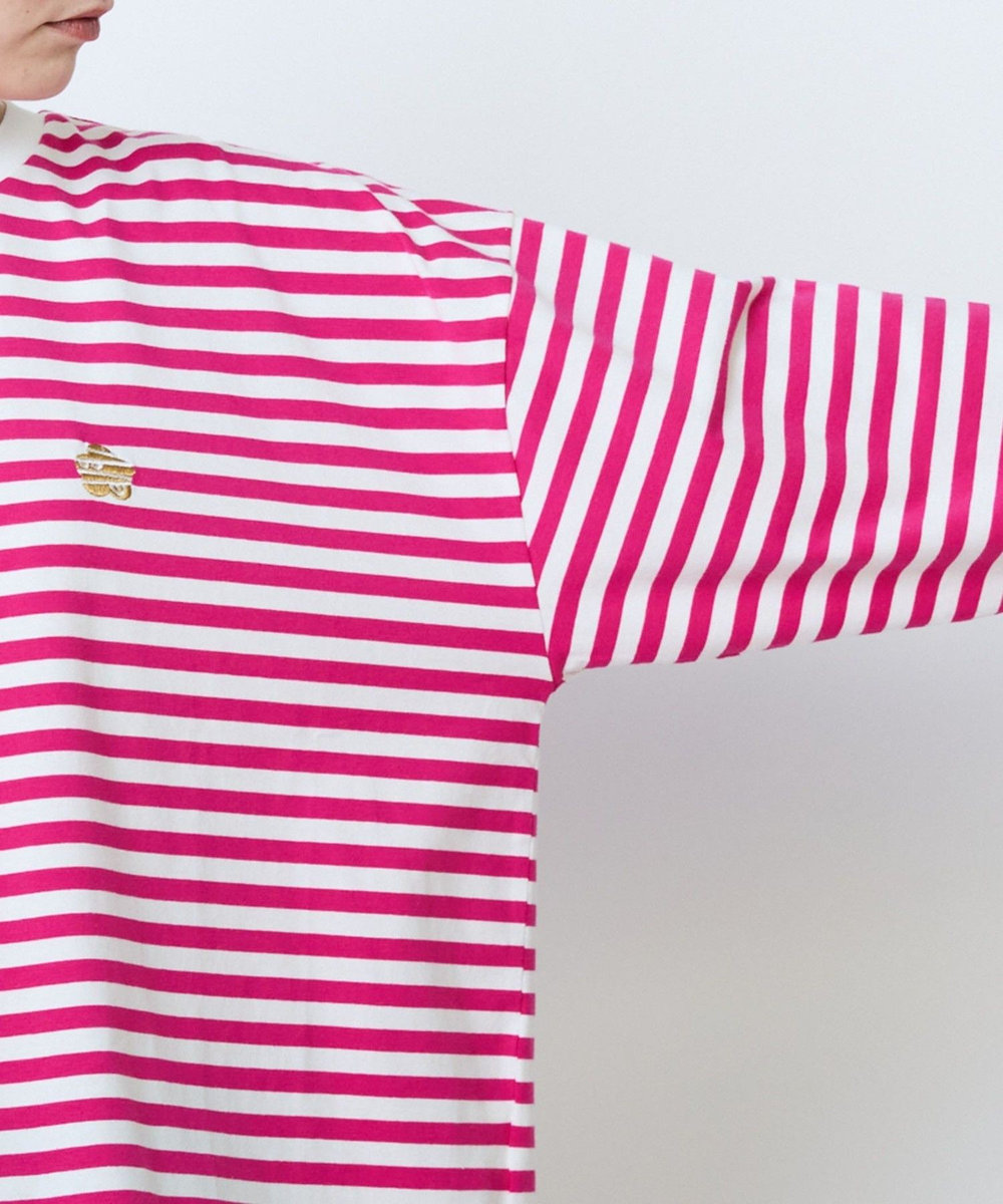 FRAPBOIS パークボーダーL/S Tシャツ2 ピンク