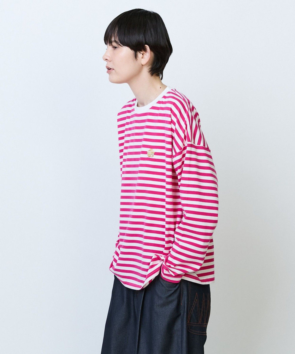 FRAPBOIS パークボーダーL/S Tシャツ2 ピンク