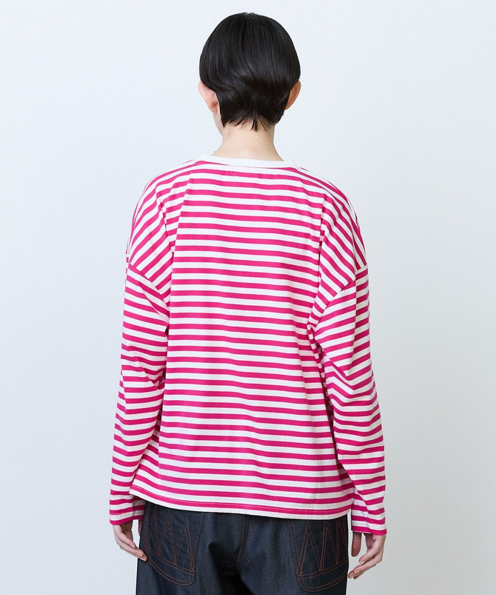 FRAPBOIS パークボーダーL/S Tシャツ2 ピンク