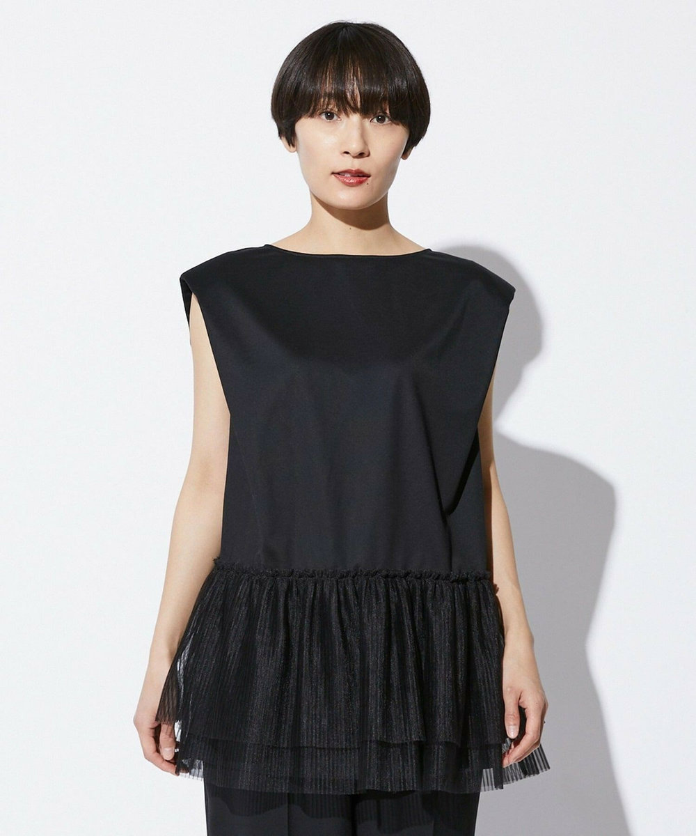 MOGA Collection MOGA Collection　コンパクトポンチフリルブラウス ブラック