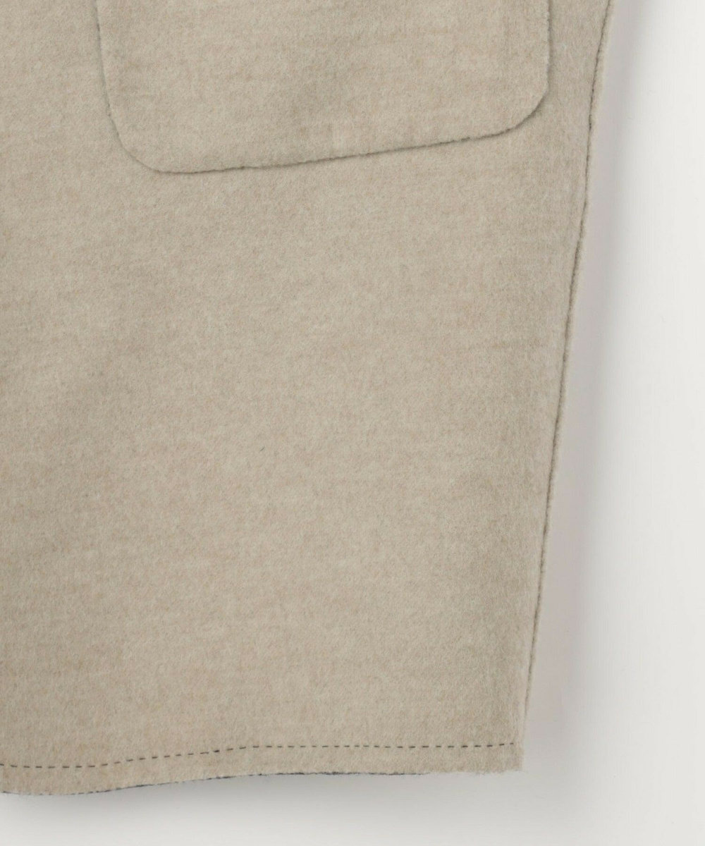 L'EQUIPE COUTURIER ダブルフェイスラメストライプコート ブラック