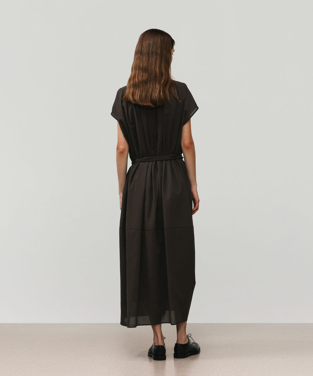 DÉPAREILLÉ DRY DUNGAREE DRESS / ドライダンガリードレス ブラウン
